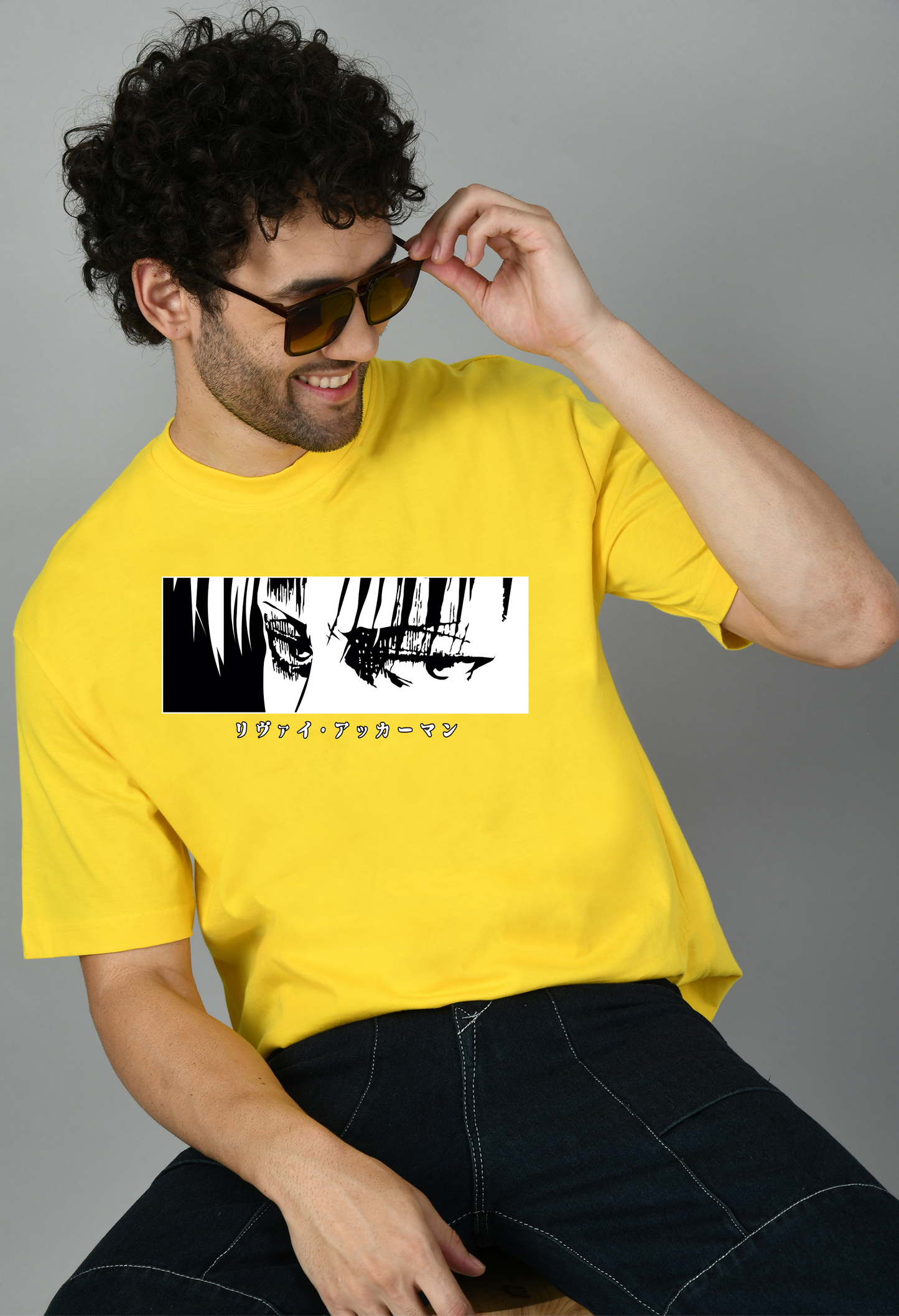 Cartoon Printed Anime Oversized Tshirt for Men