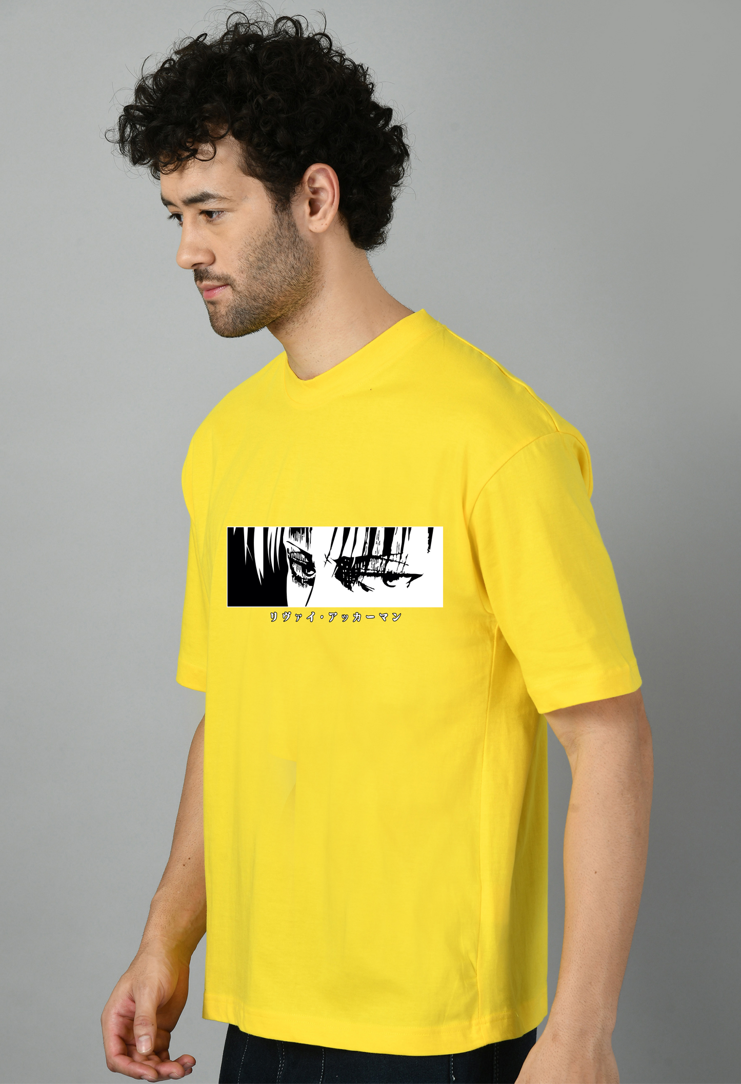 Cartoon Printed Anime Oversized Tshirt for Men