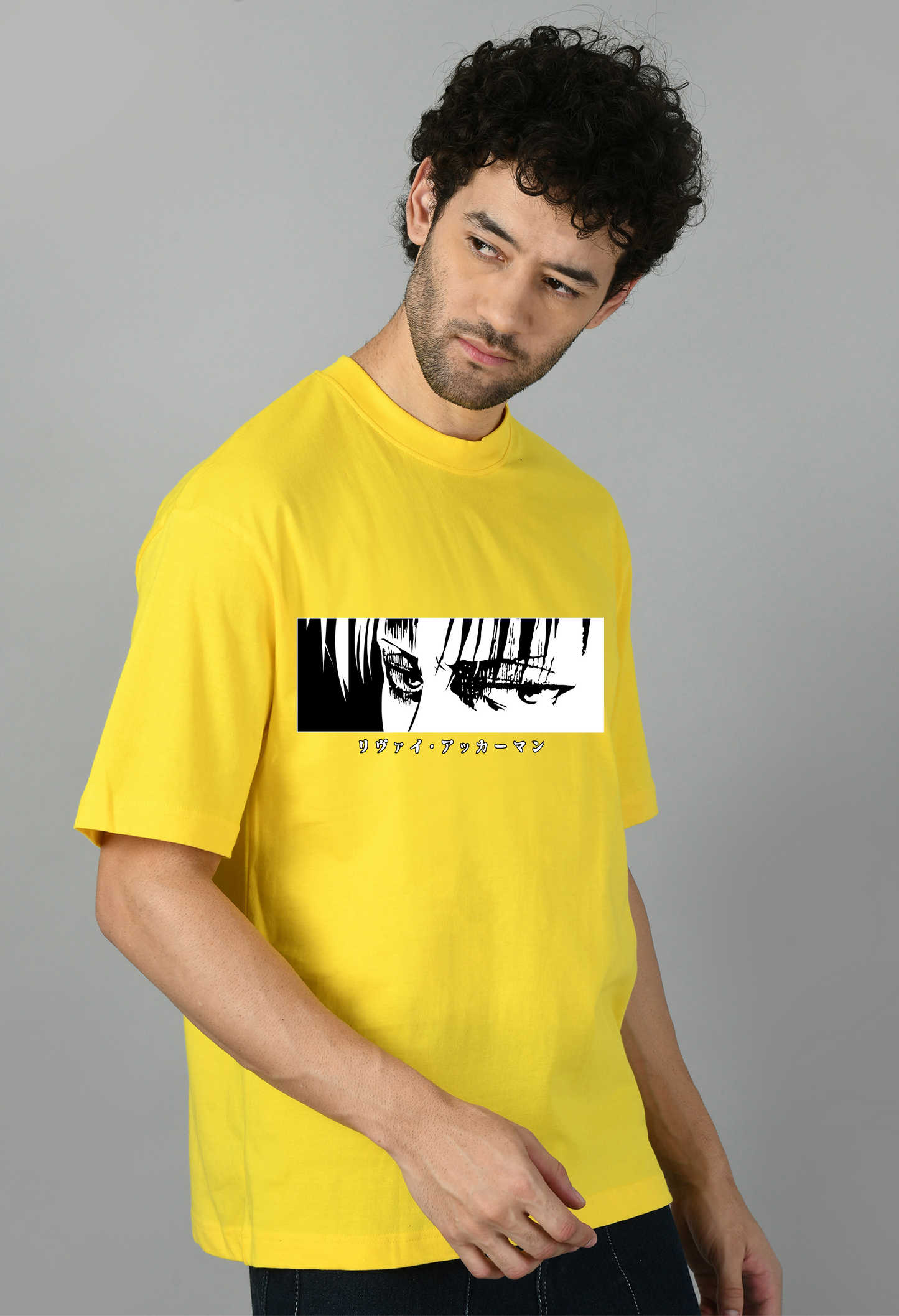 Cartoon Printed Anime Oversized Tshirt for Men