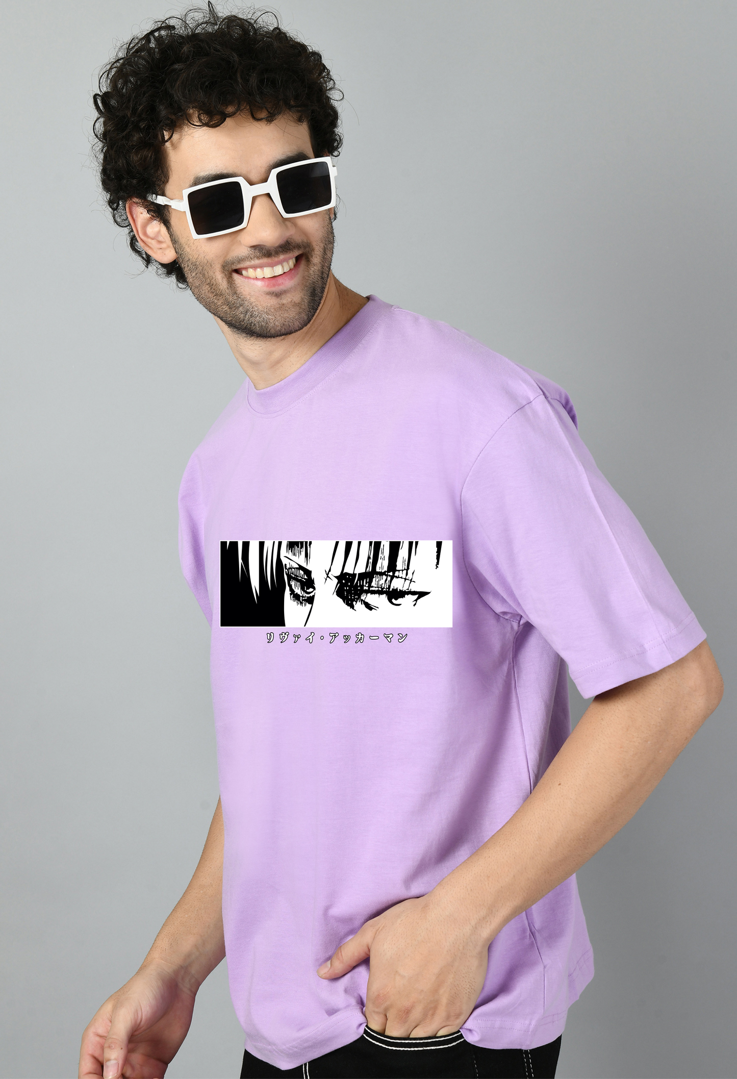 Cartoon Printed Anime Oversized Tshirt for Men