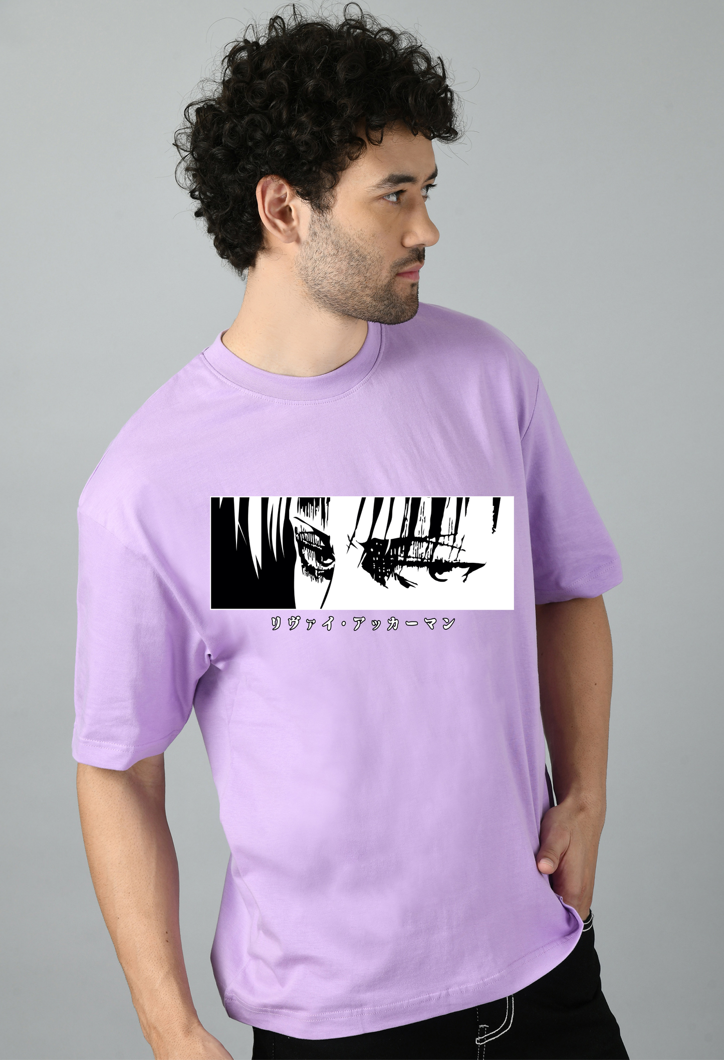 Cartoon Printed Anime Oversized Tshirt for Men