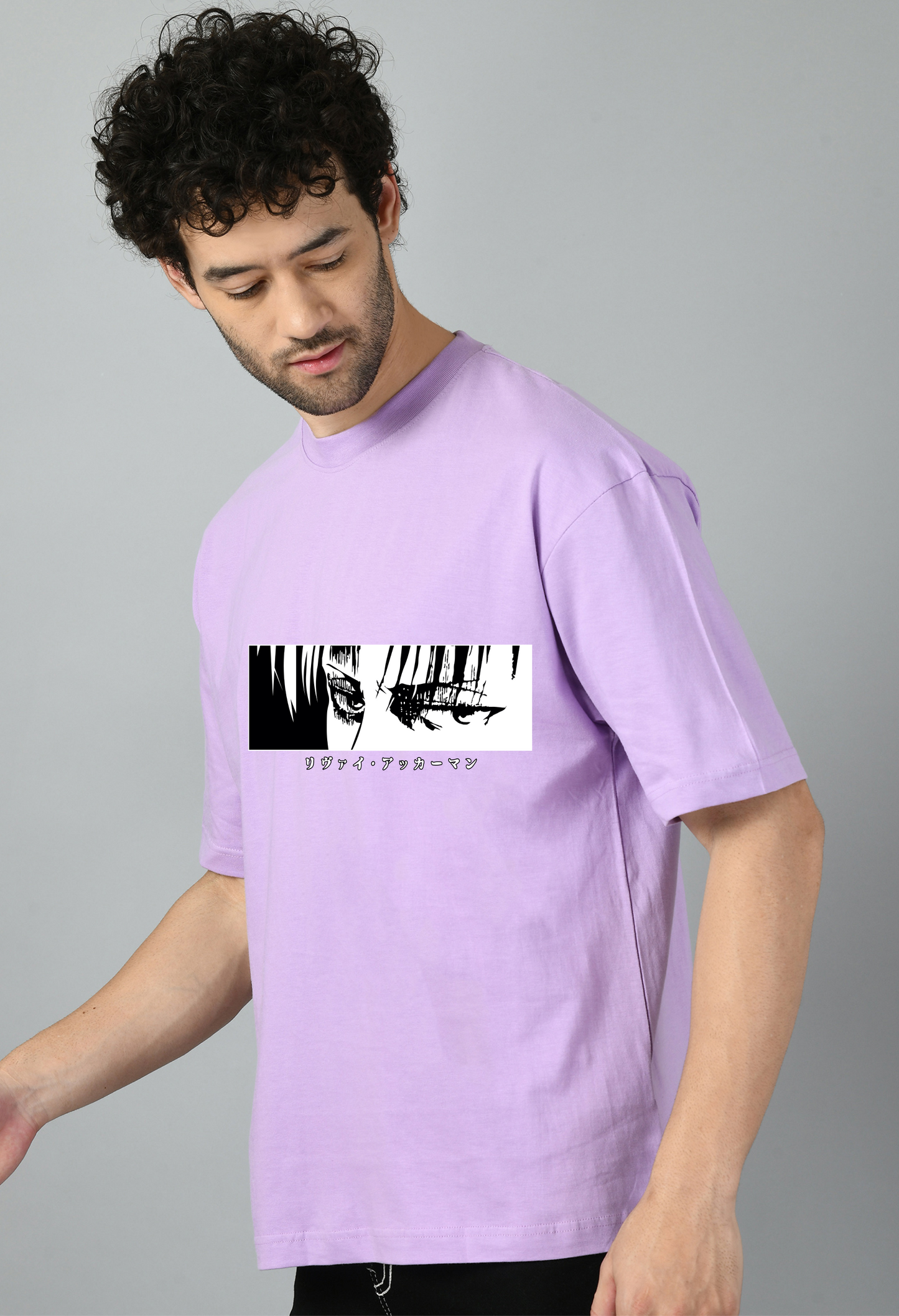 Cartoon Printed Anime Oversized Tshirt for Men