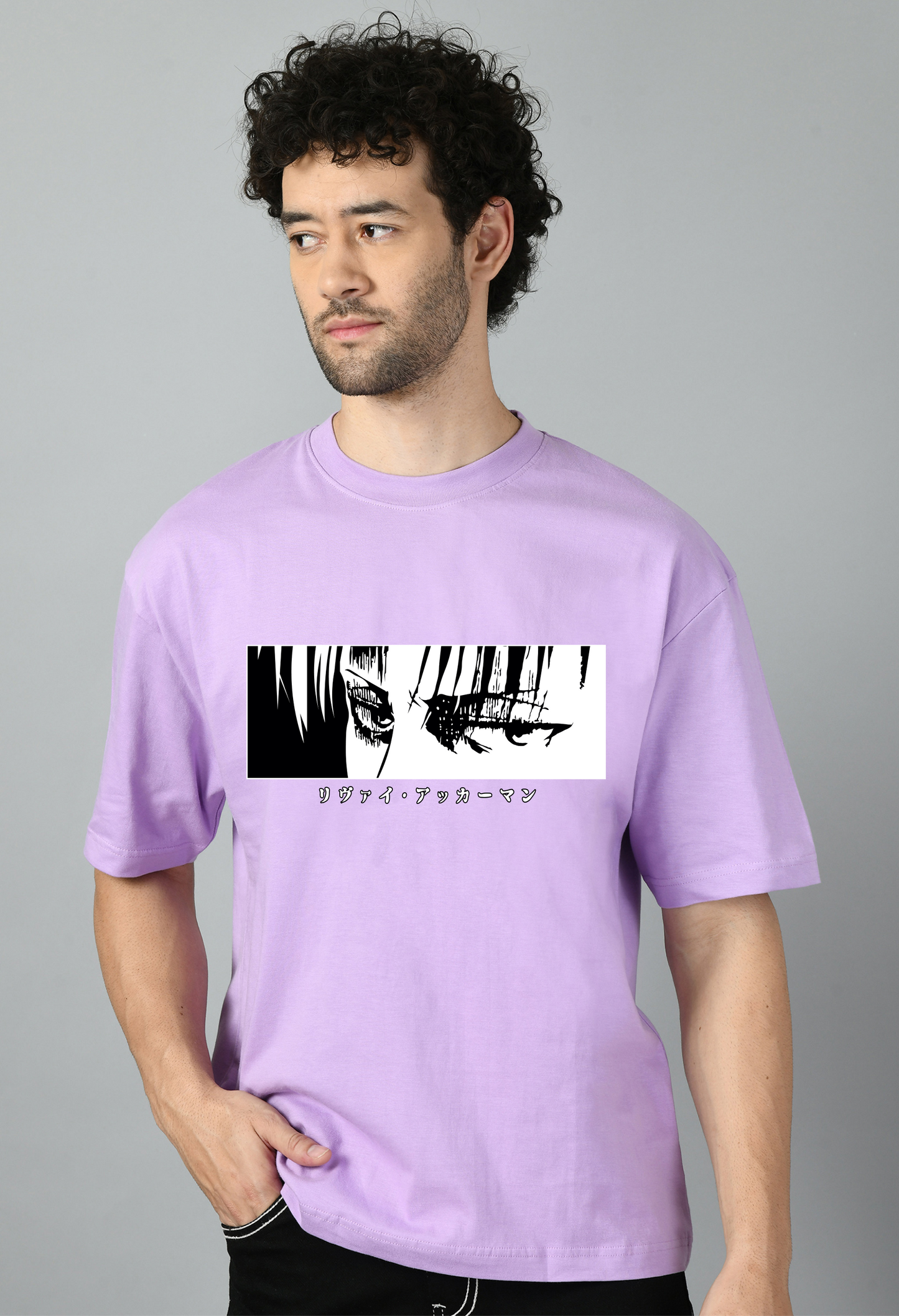 Cartoon Printed Anime Oversized Tshirt for Men