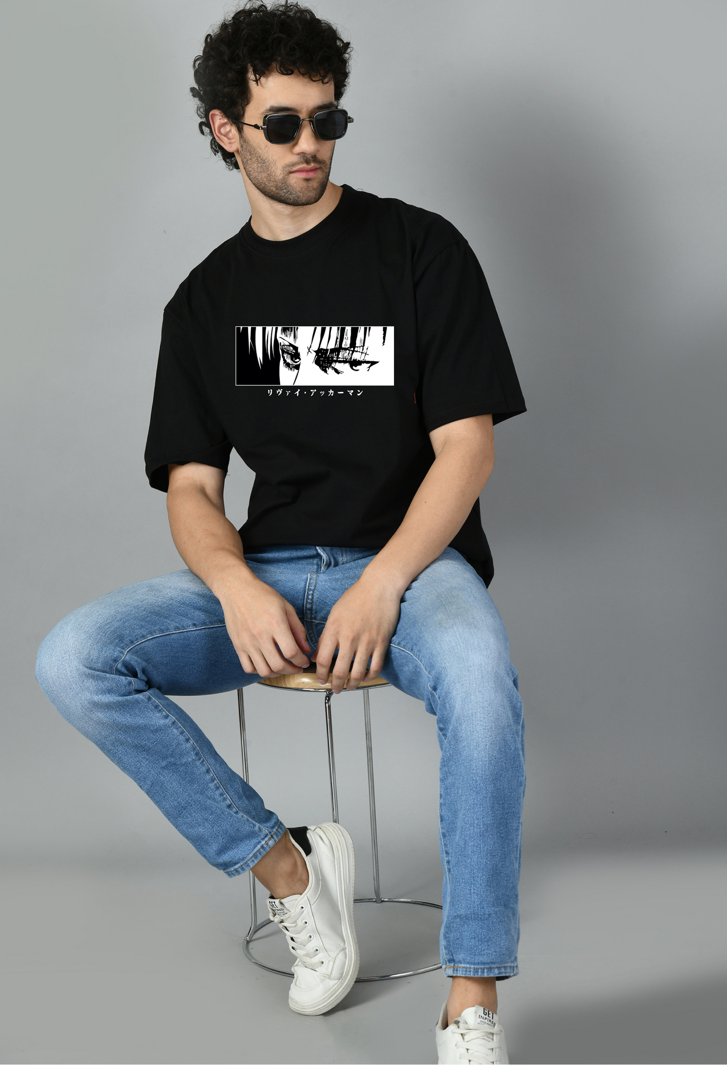 Cartoon Printed Anime Oversized Tshirt for Men