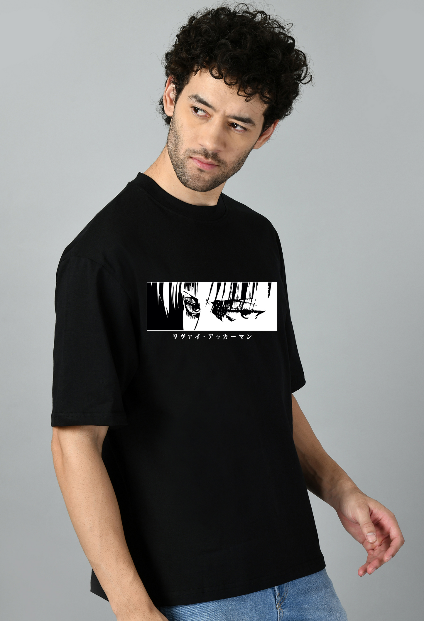 Cartoon Printed Anime Oversized Tshirt for Men