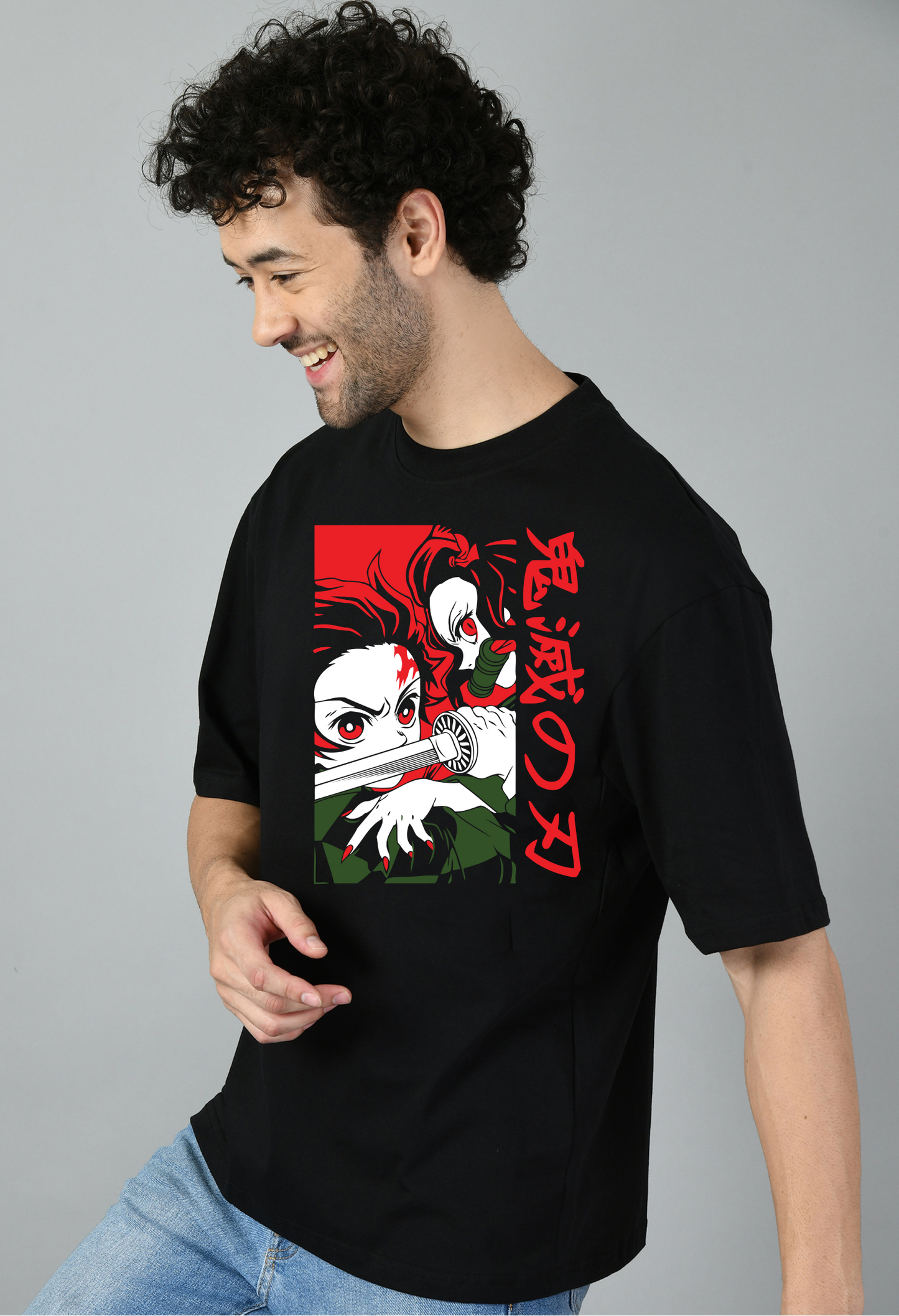 Demon Slayer Anime Printed Tshirt for Men