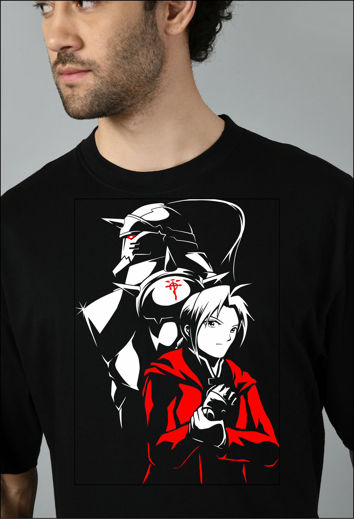 Fullmetal Alchemist Brotherhood Oversized Tshirt for Men