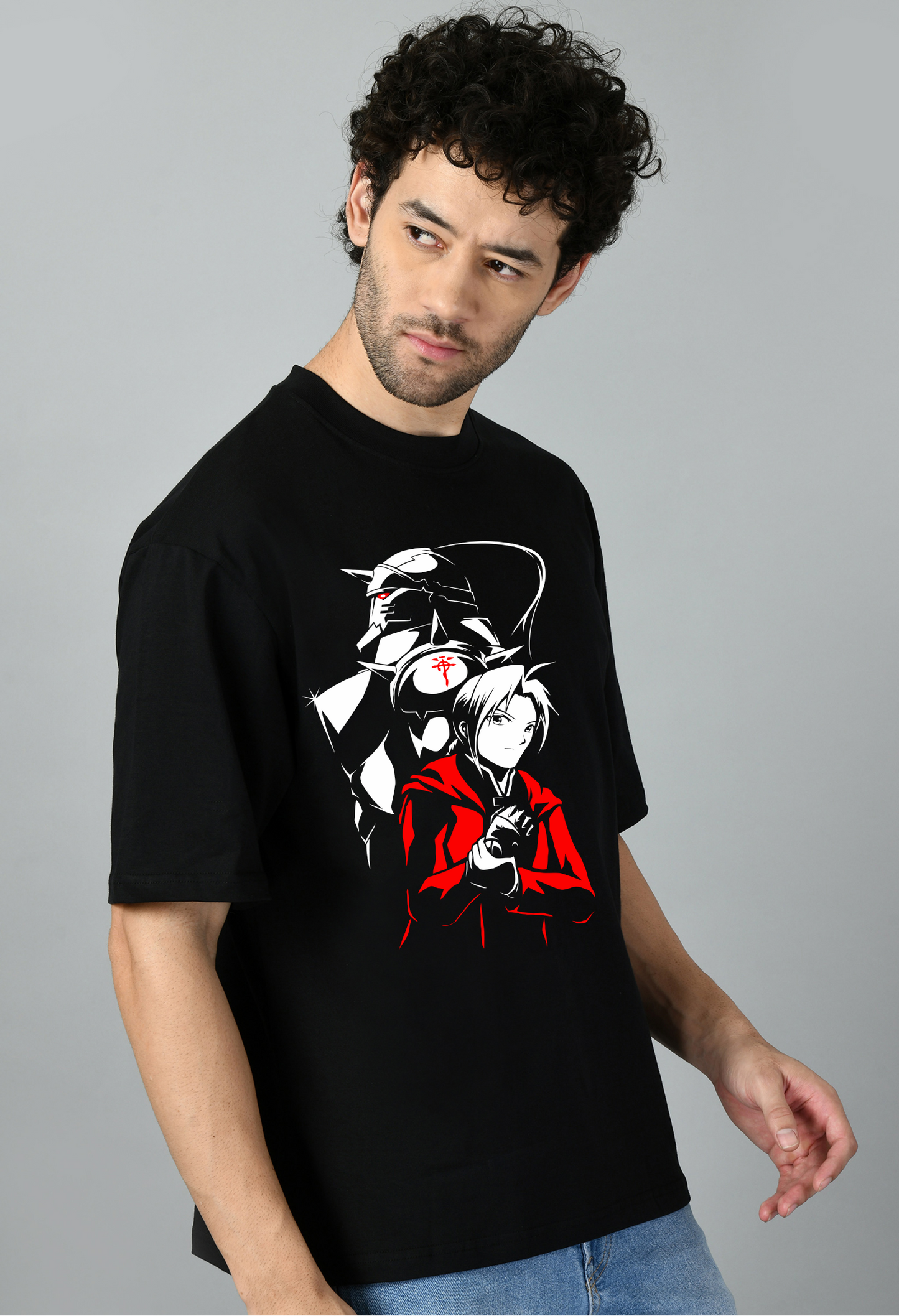 Fullmetal Alchemist Brotherhood Oversized Tshirt for Men