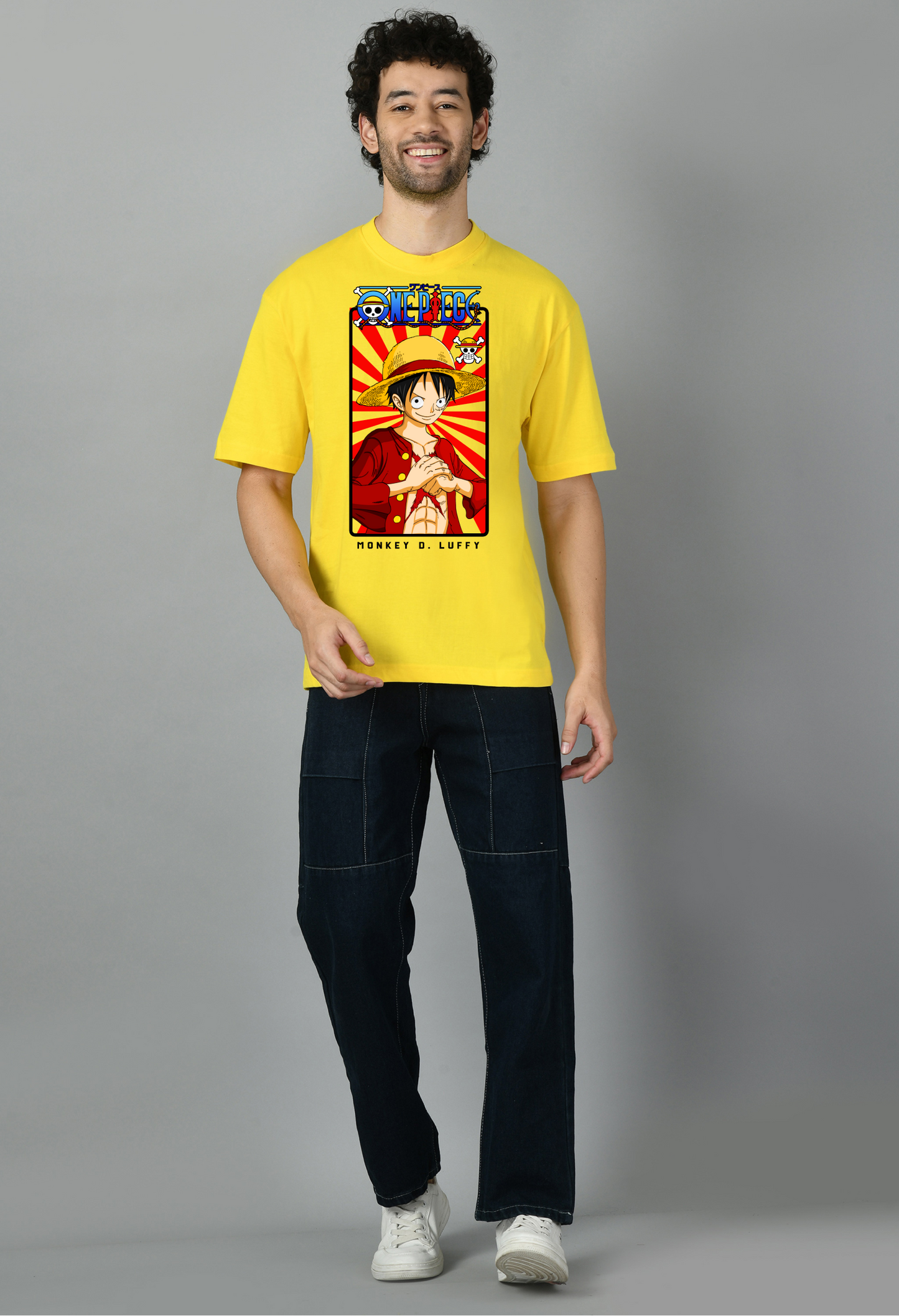 Cartoon Printed Oversized Tshirt for Men