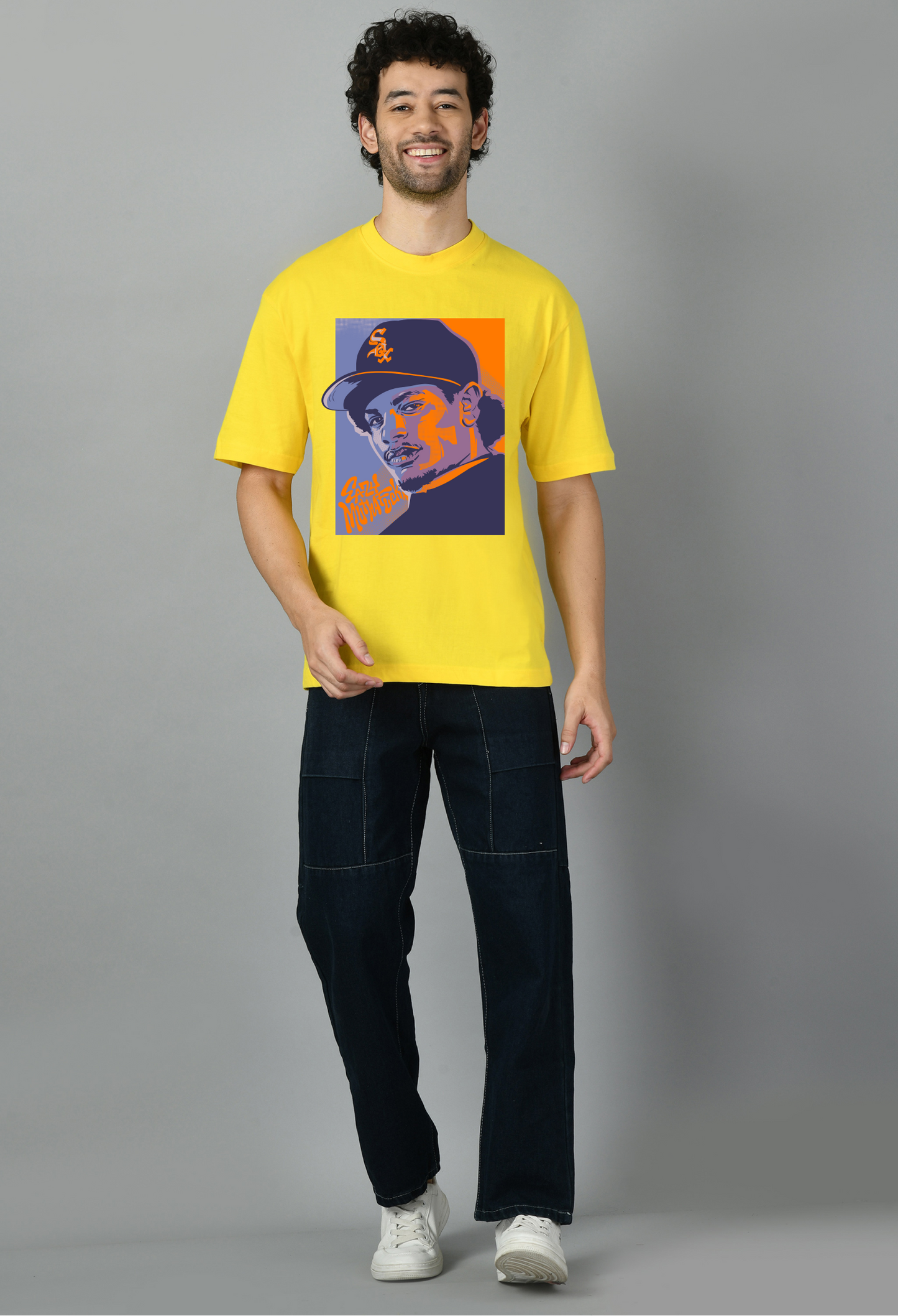 50 cent 90s style Hip Hop Oversized Tshirt for Men