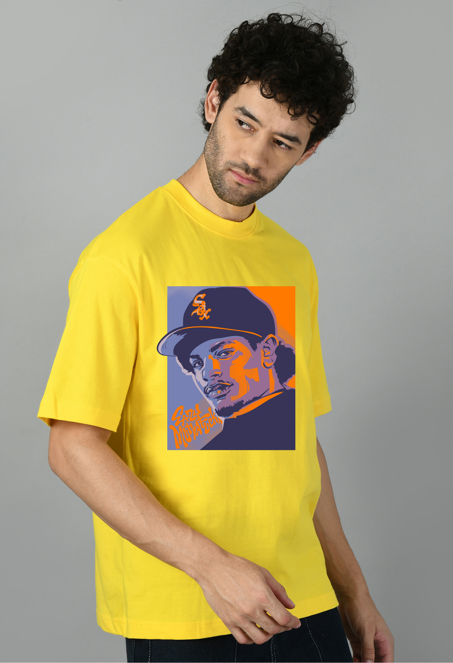 50 cent 90s style Hip Hop Oversized Tshirt for Men