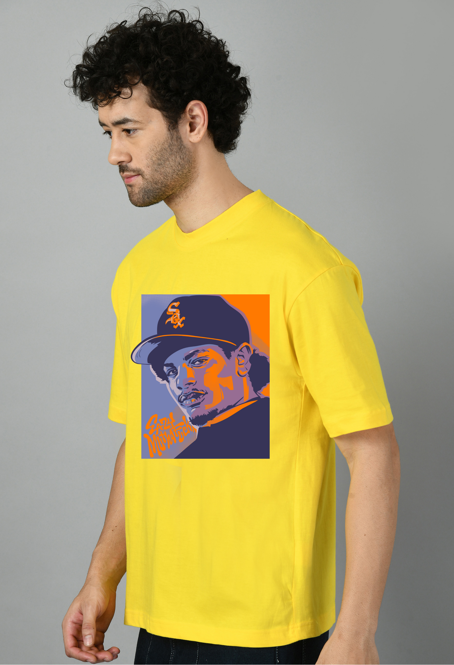 50 cent 90s style Hip Hop Oversized Tshirt for Men