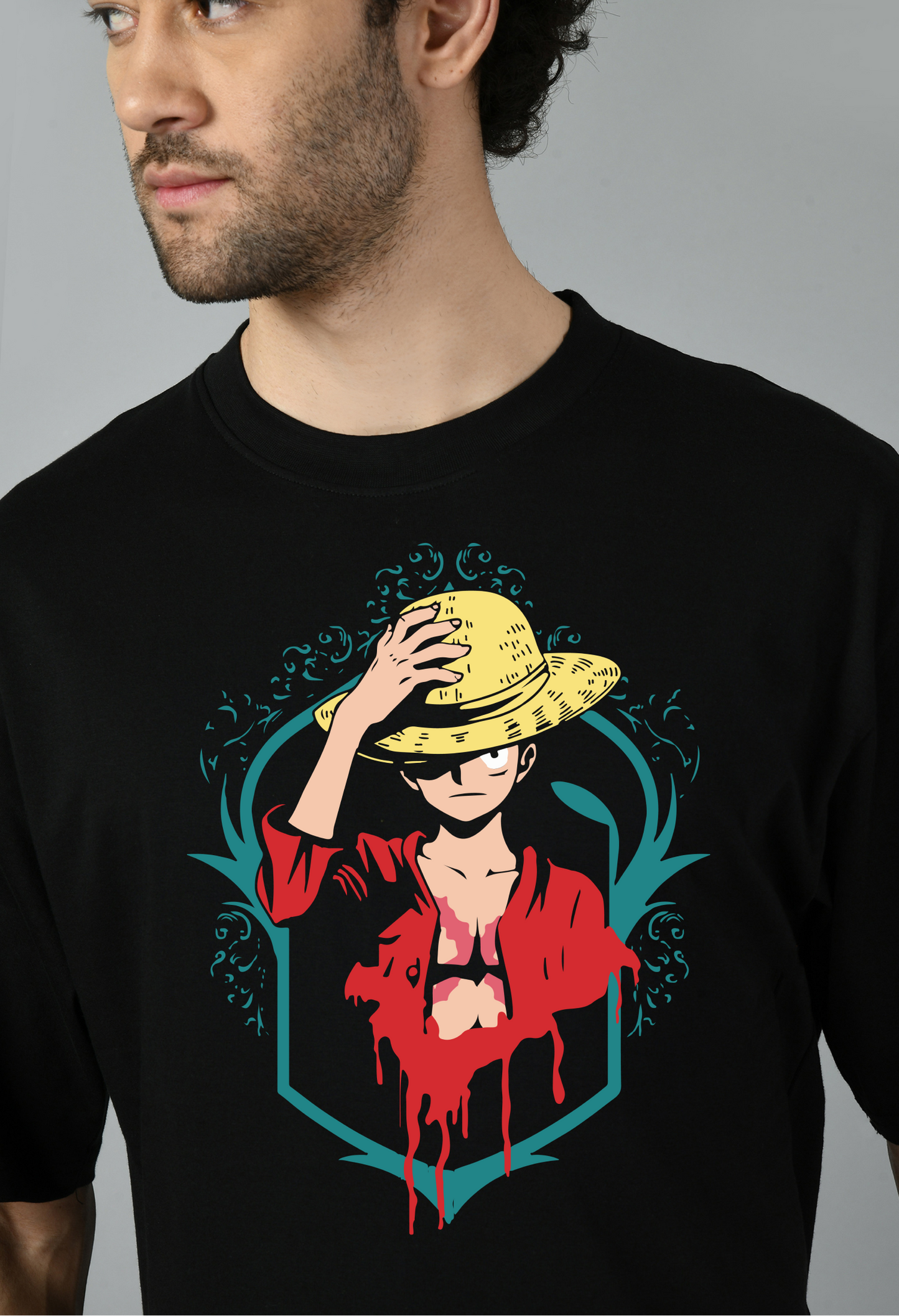 Anime Graphic Oversized Tshirt for Men