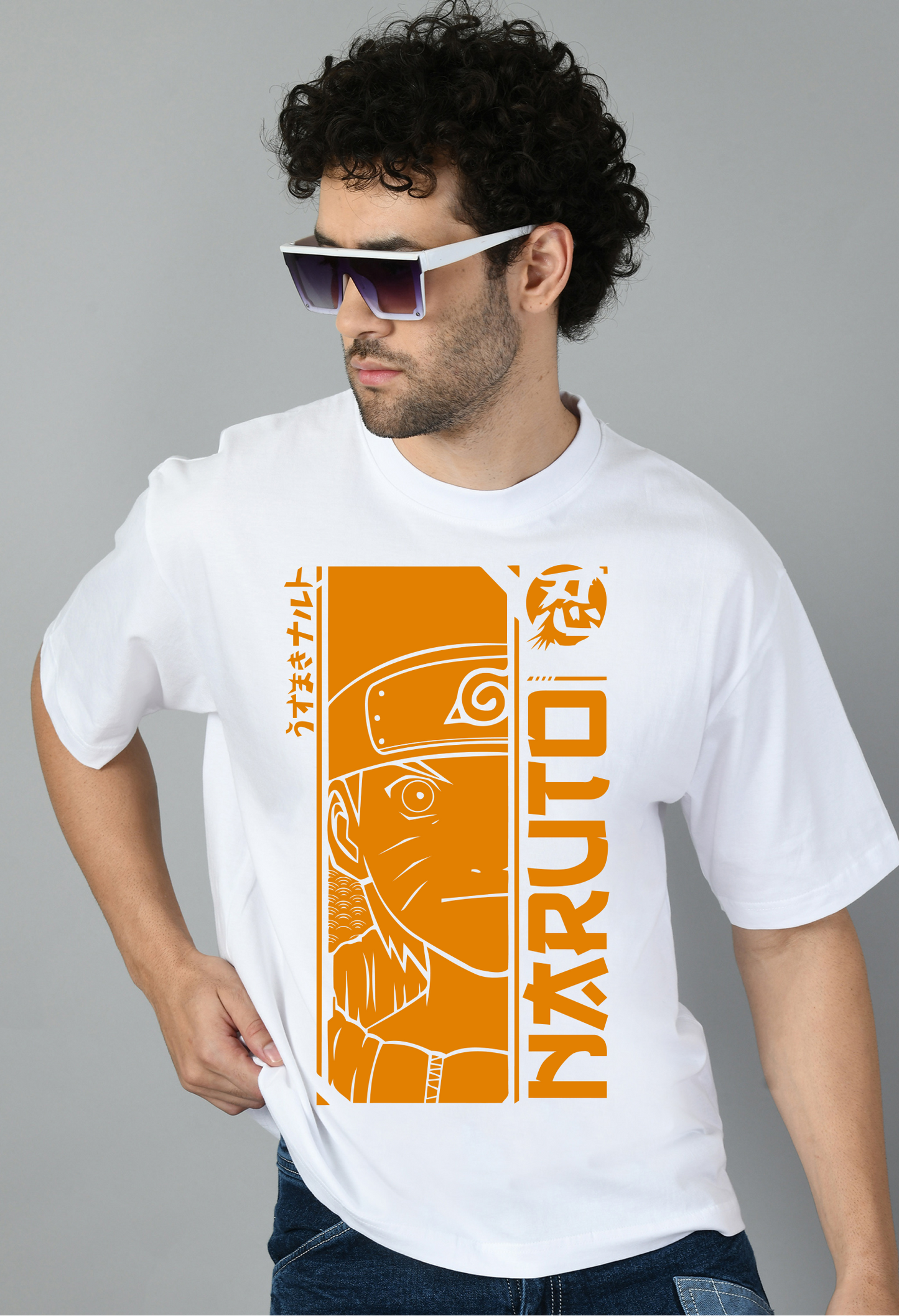 Naruto Stylish Oversized Anime Tshirt for Men