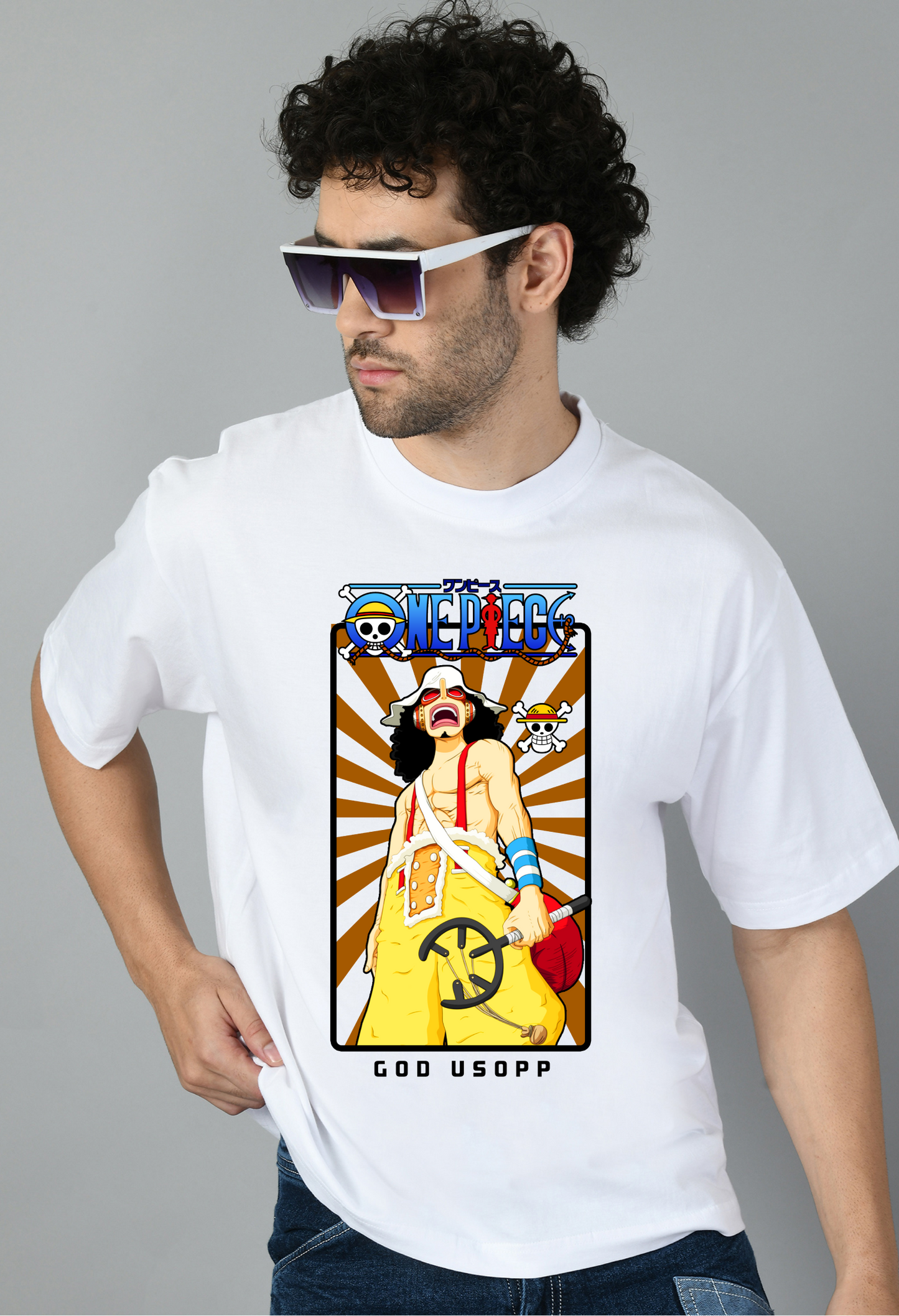 Tajnan Graphic Print Oversized Tshirt for Men