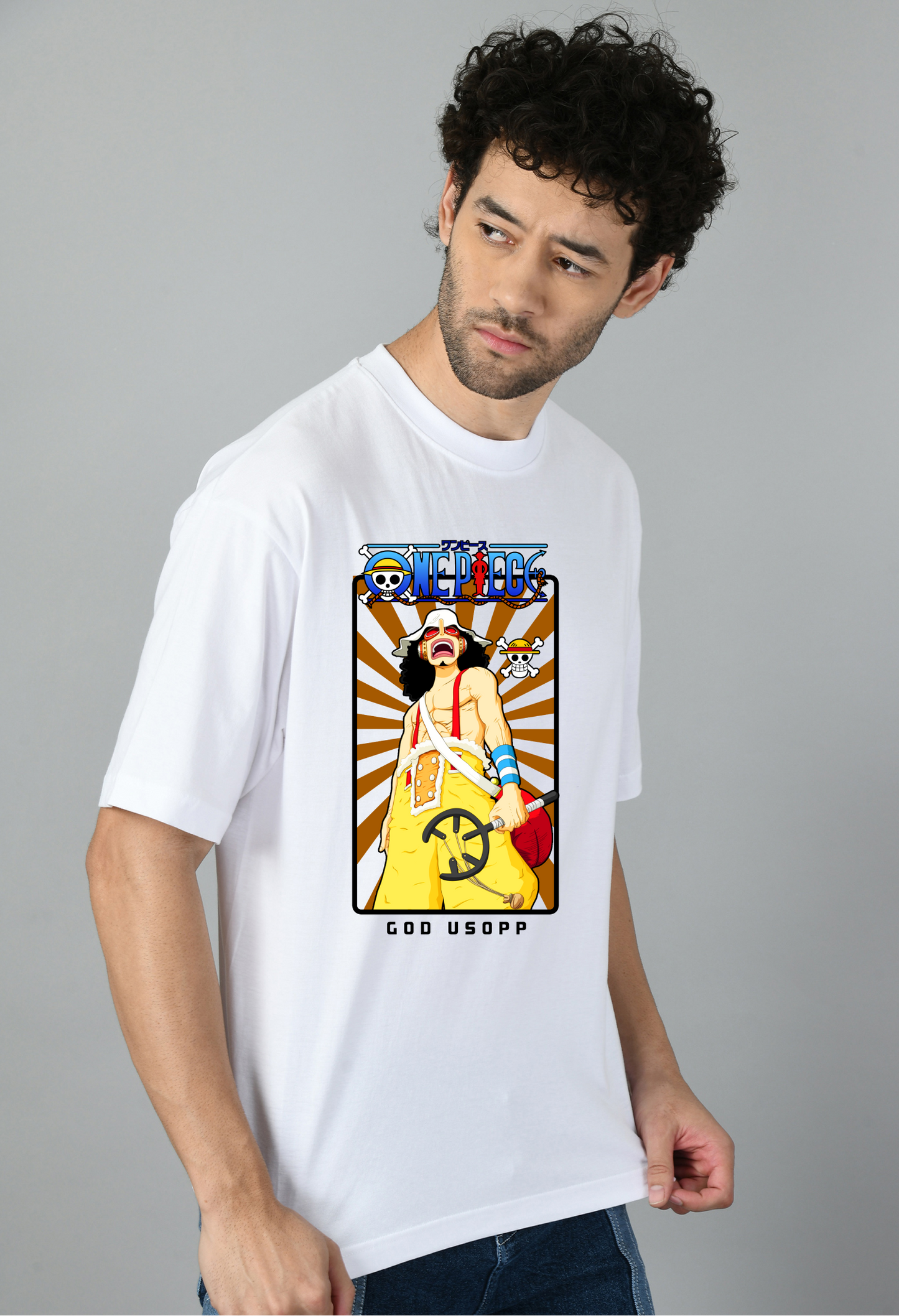 Tajnan Graphic Print Oversized Tshirt for Men