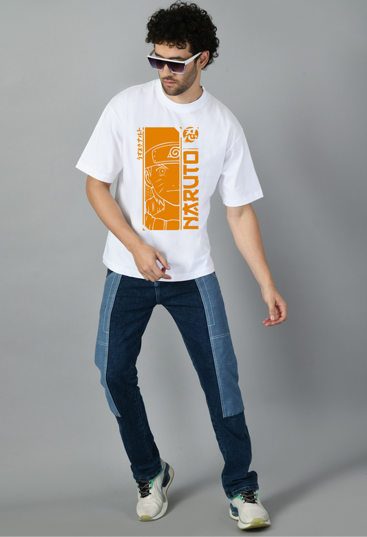 Naruto Stylish Oversized Anime Tshirt for Men