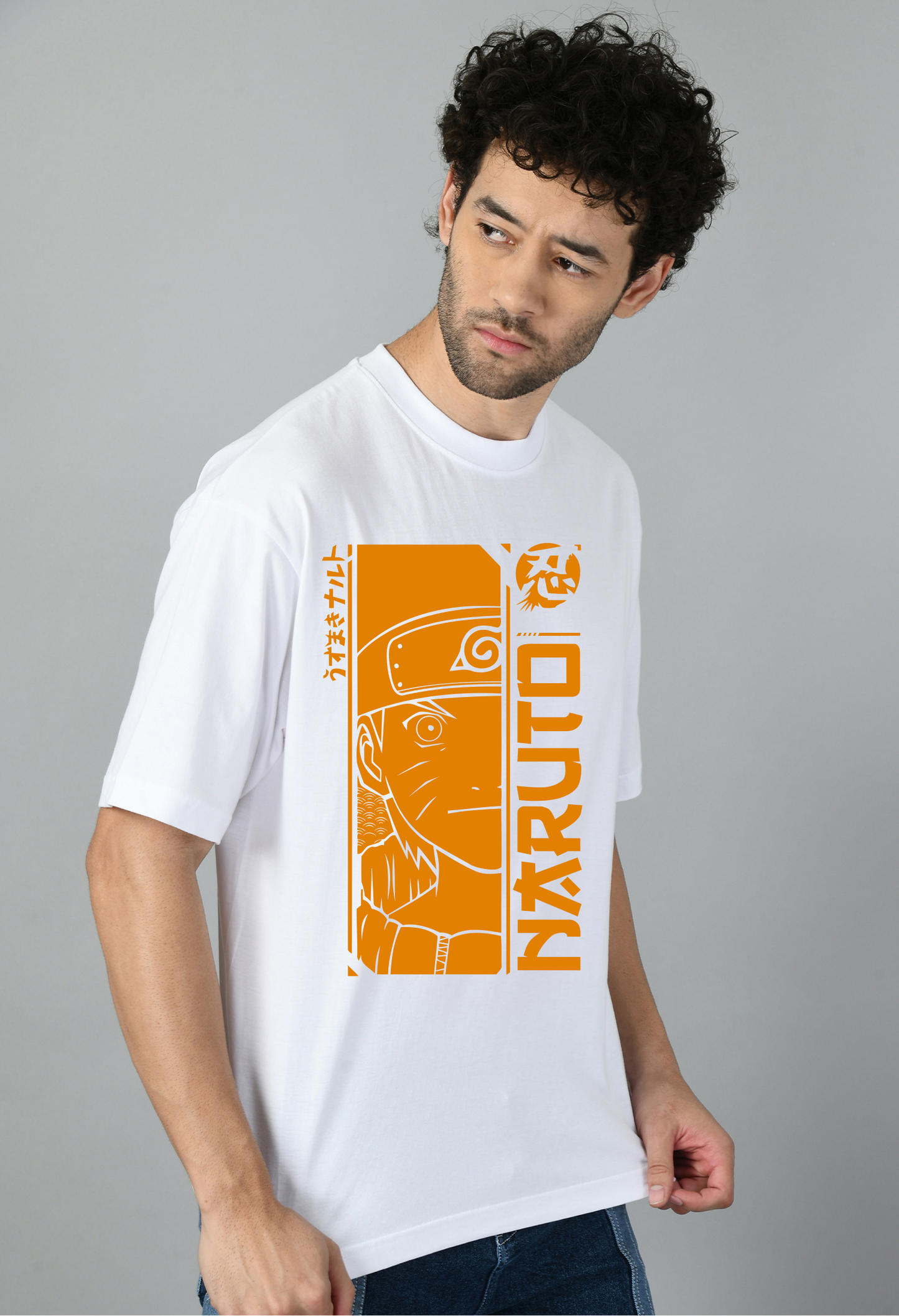 Naruto Stylish Oversized Anime Tshirt for Men