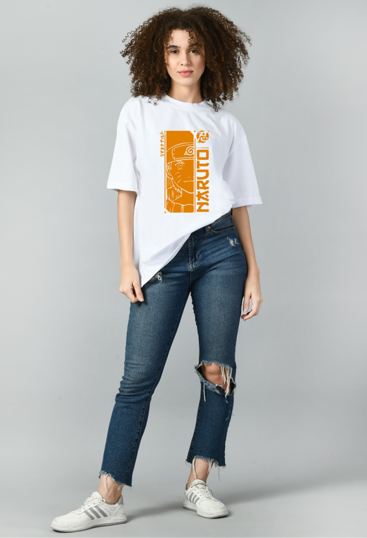 Naruto Stylish Oversized Anime Tshirt for Women