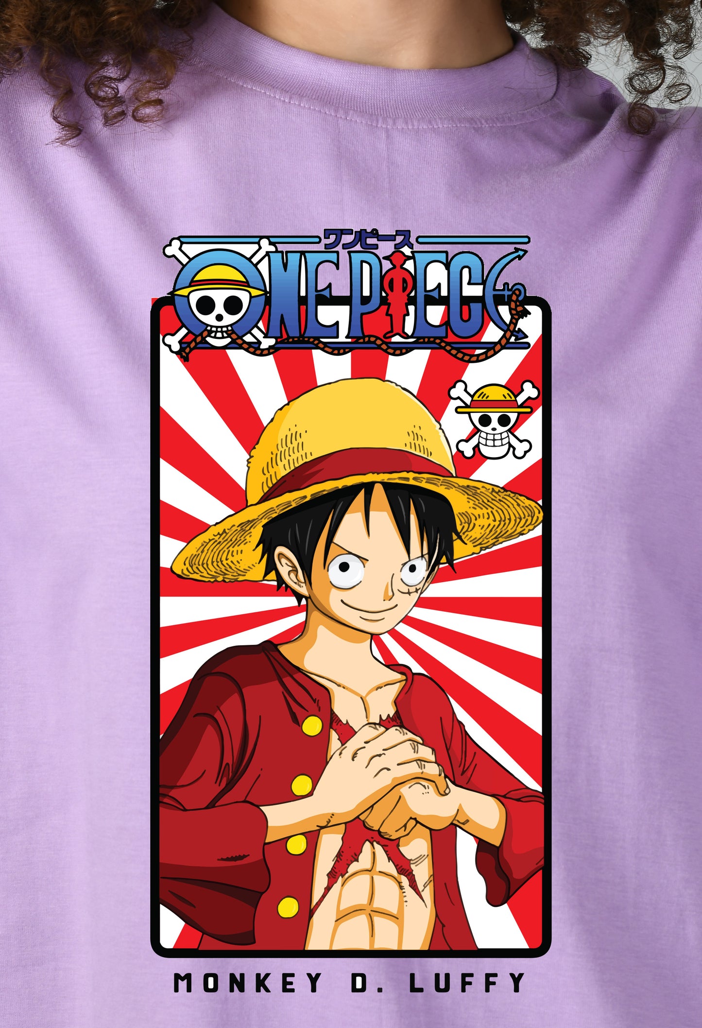 Women's Oversized Printed Anime Tshirt