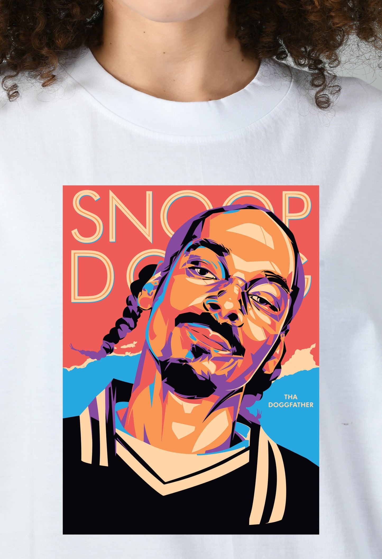 Women's Oversized Printed Anime Tshirt