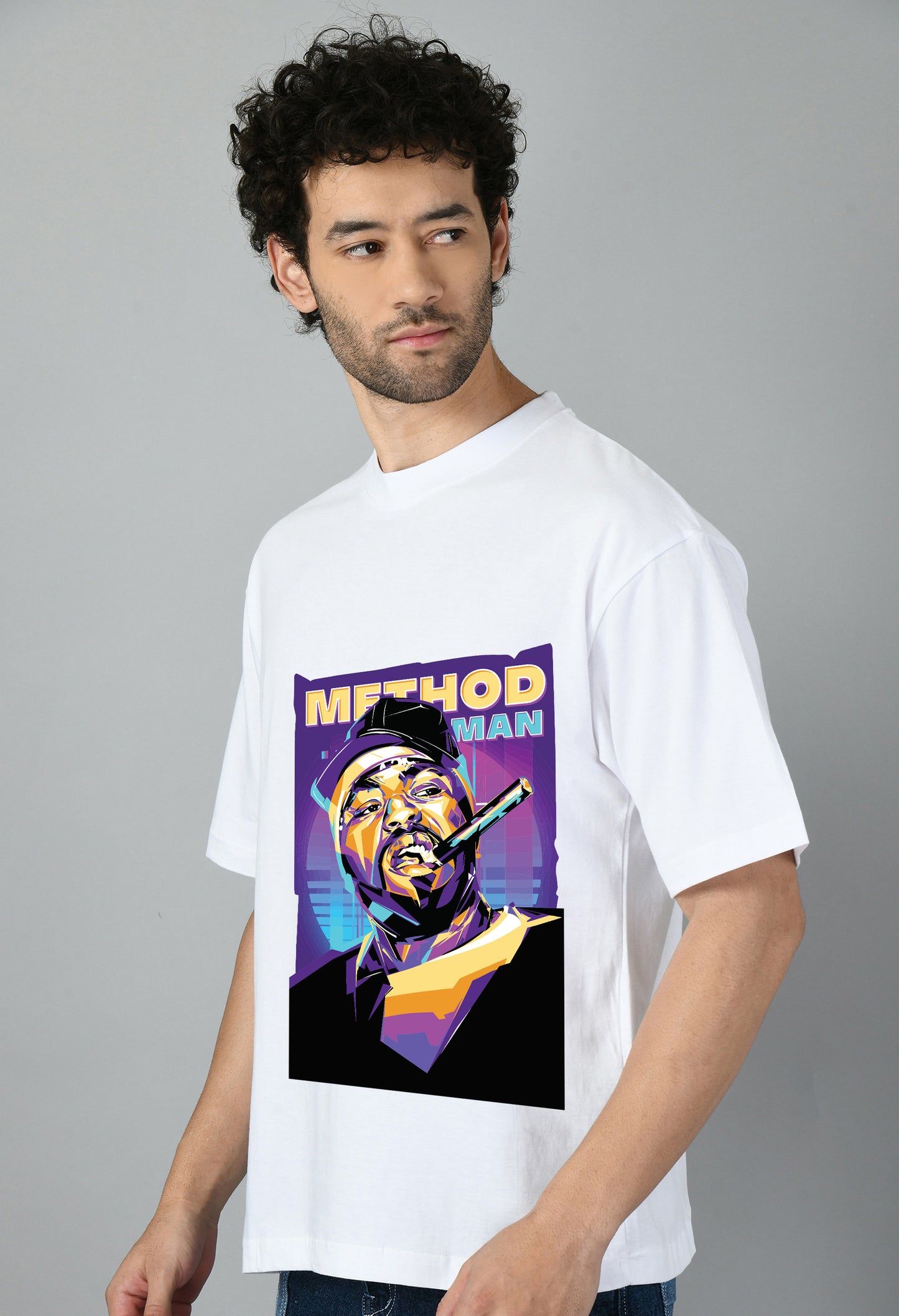 Men's Oversized Printed Anime Tshirt