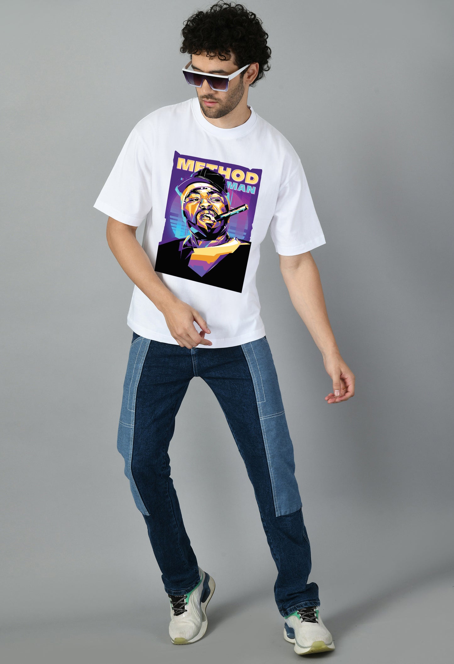 Men's Oversized Printed Anime Tshirt