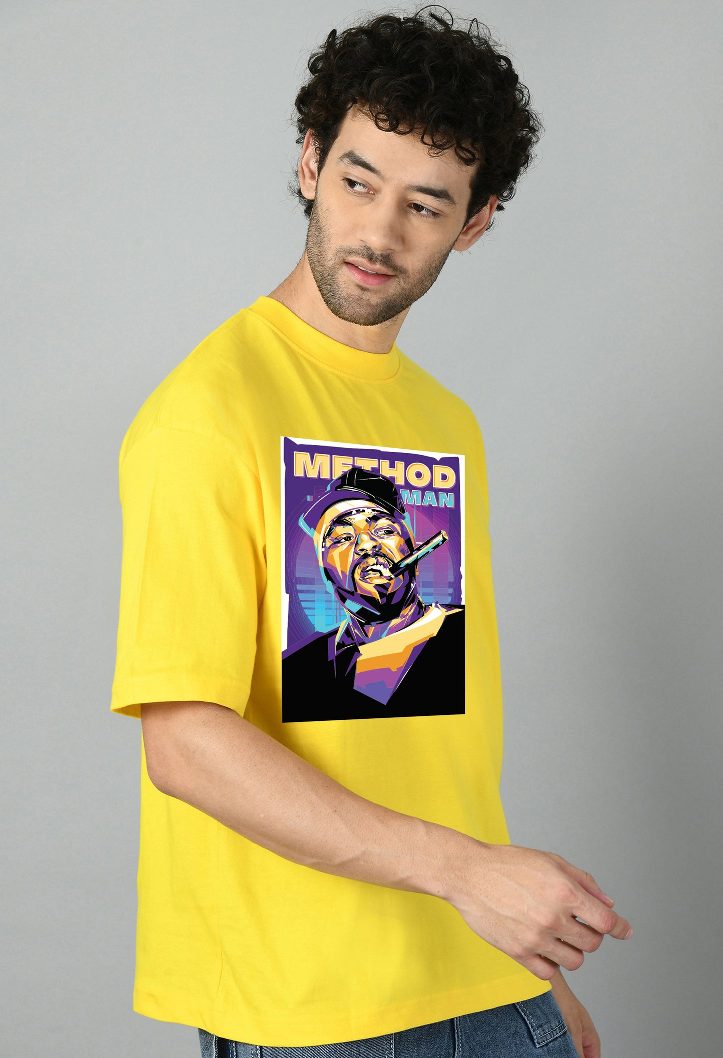 Men's Oversized Printed Anime Tshirt