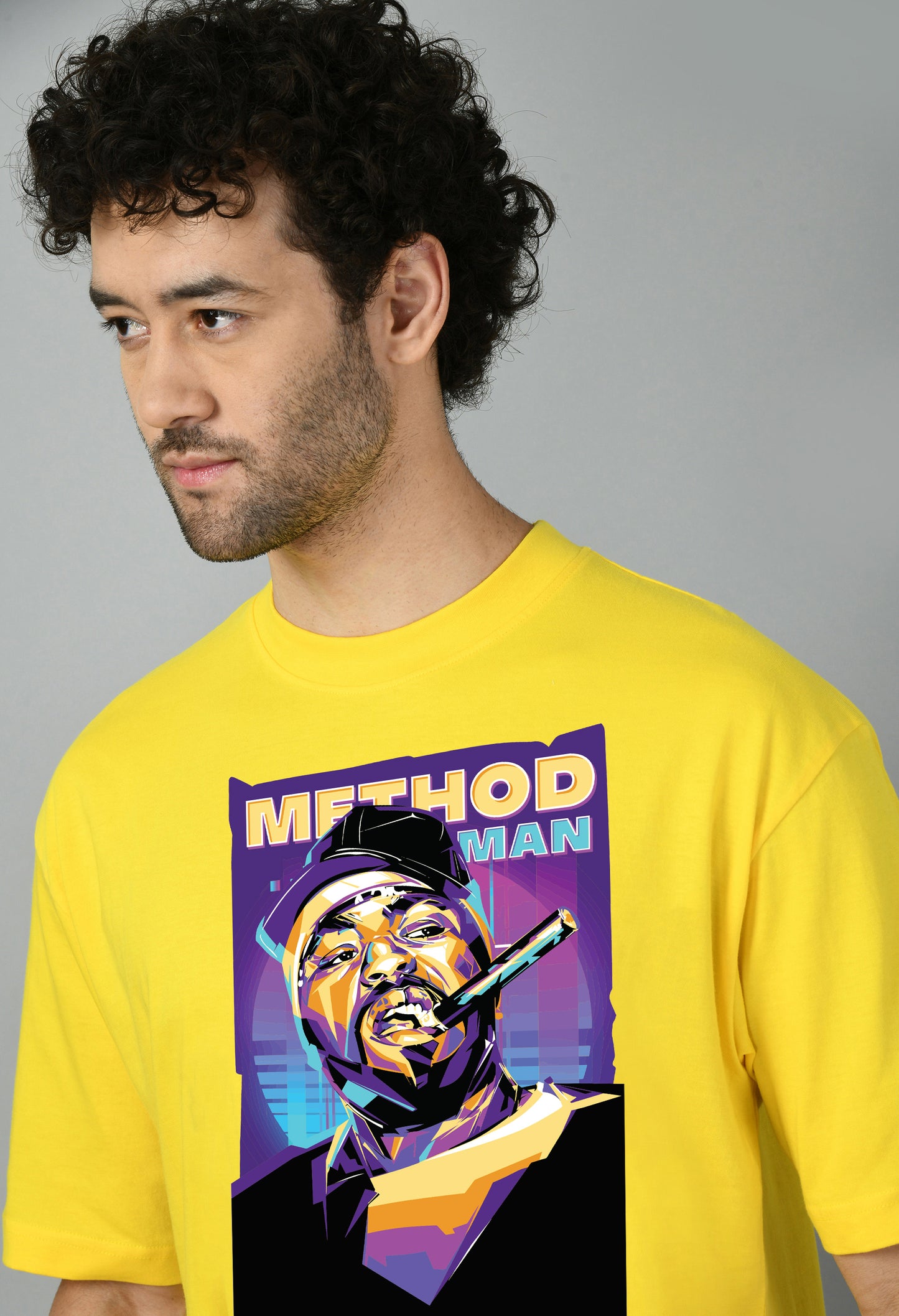 Men's Oversized Printed Anime Tshirt