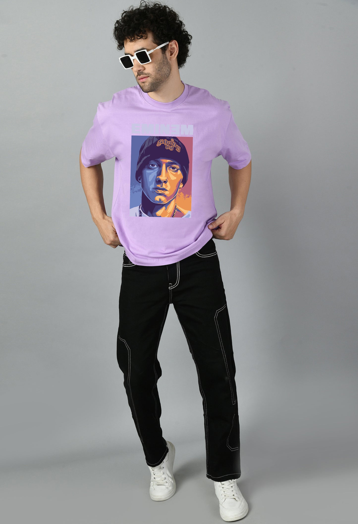 Men's Oversized Printed Anime Tshirt
