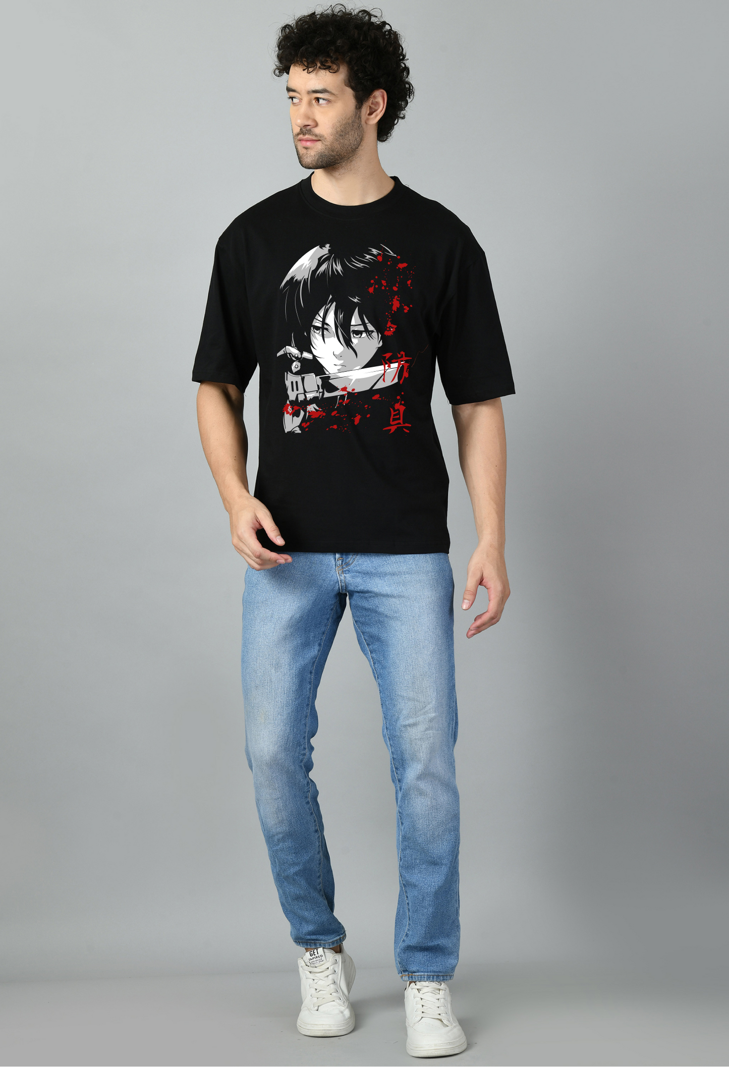 Cartoon Printed Oversized Tshirt for Men