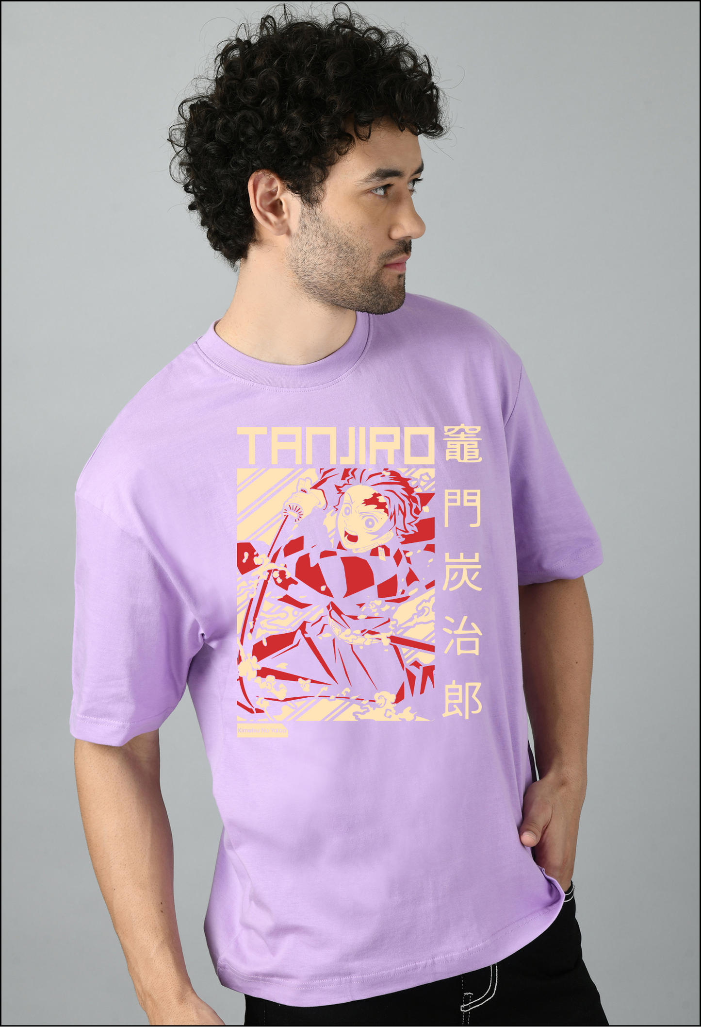 Demon Slayer Anime Oversized Printed Tshirt