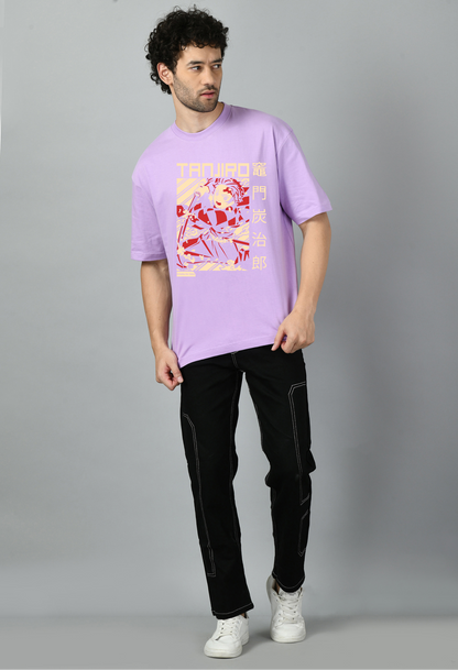 Demon Slayer Anime Oversized Printed Tshirt