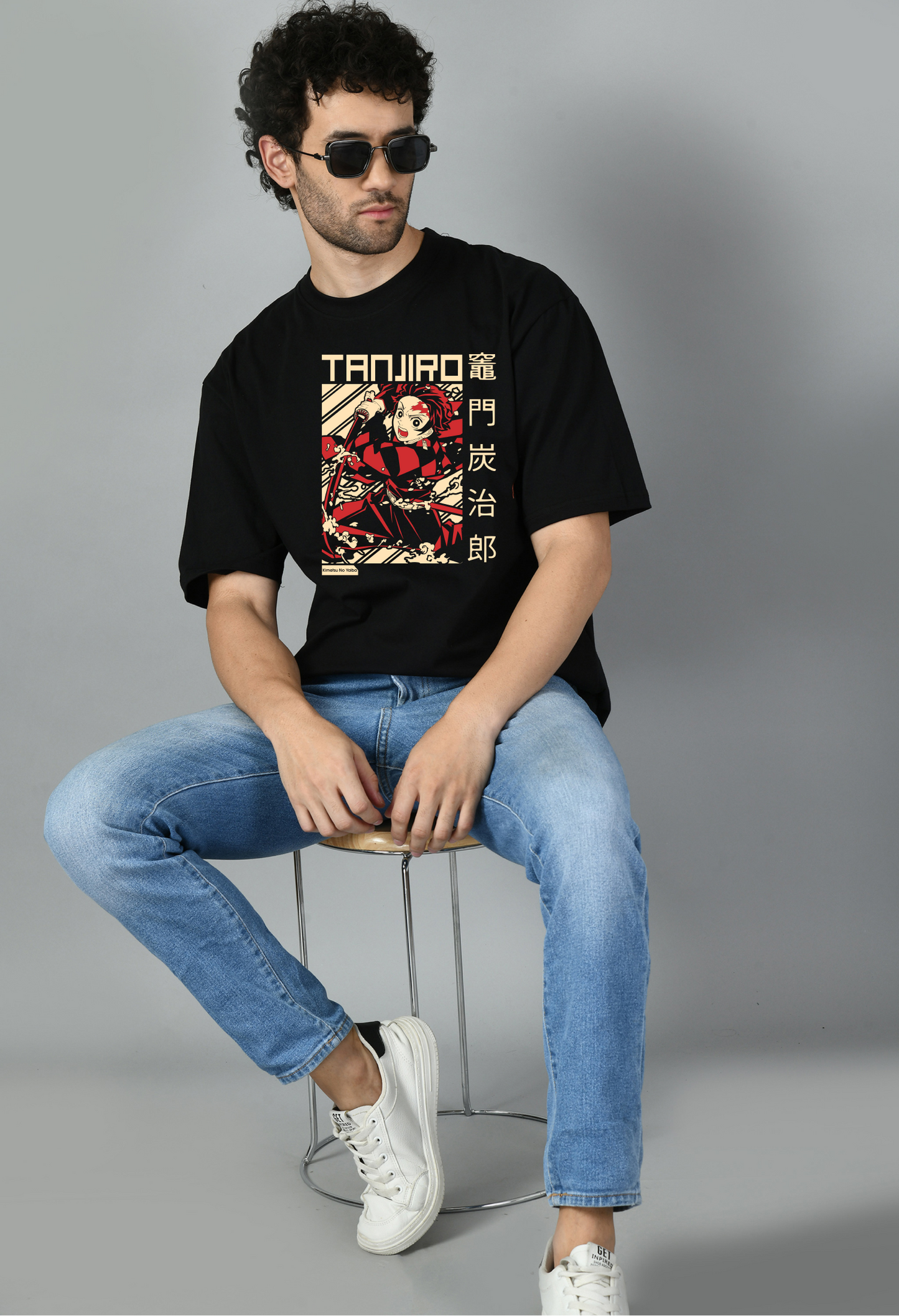 Demon Slayer Anime Oversized Printed Tshirt