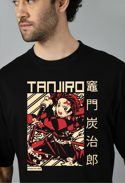 Demon Slayer Anime Oversized Printed Tshirt