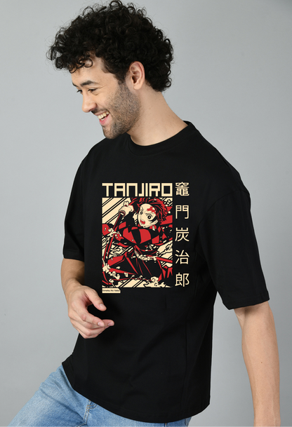 Demon Slayer Anime Oversized Printed Tshirt