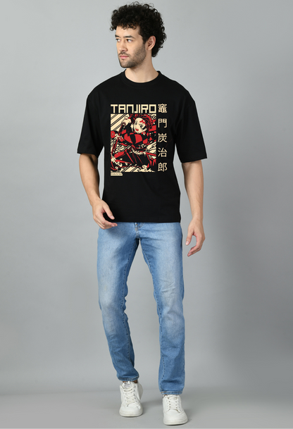 Demon Slayer Anime Oversized Printed Tshirt