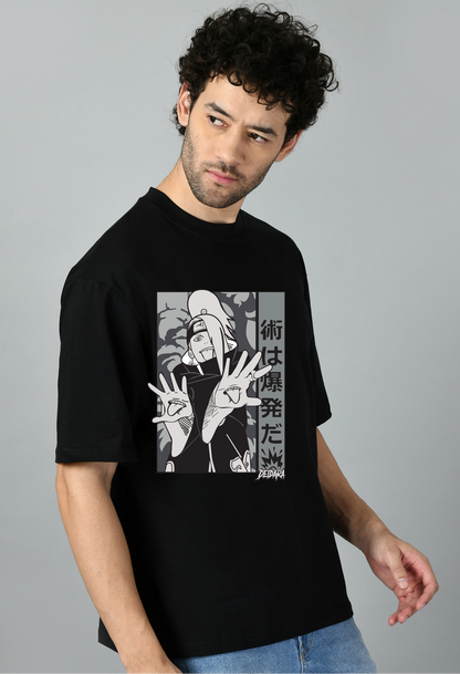 Naruto Manga Deidara Design Oversized Tshirt for Men