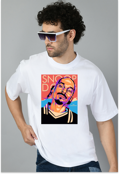 Hip Hop Cartoon Printed Oversized Tshirt for Men