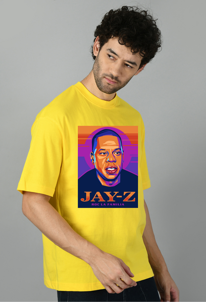 Hip Hop Cartoon Printed Oversized Tshirt for Men