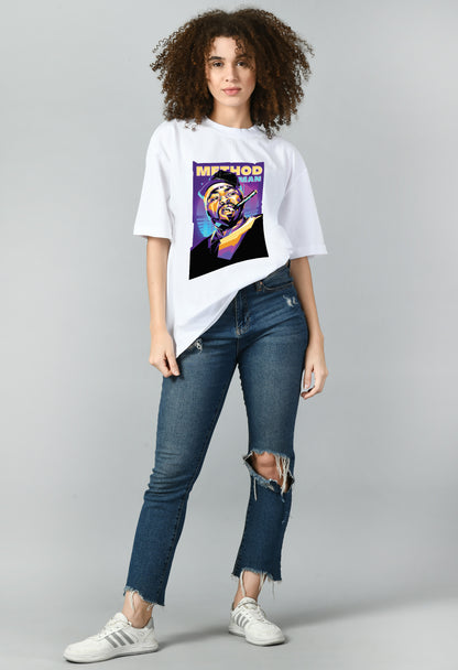 Women's Oversized Printed Anime Tshirt