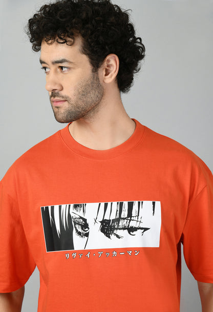 Men's Oversized Printed Anime Tshirt