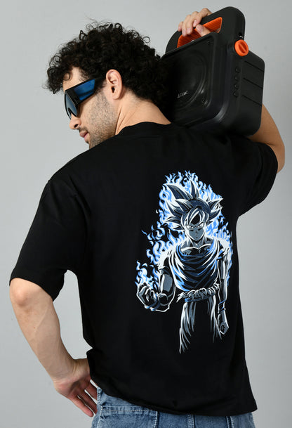 Men's Oversized Printed Anime Tshirt