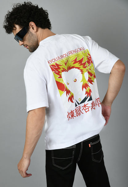 Men's Oversized Printed Anime Tshirt