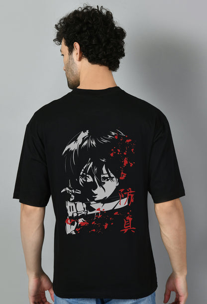 Men's Oversized Printed Anime Tshirt