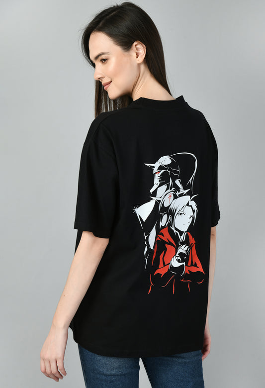 Women’s Oversized Printed Anime Tshirt