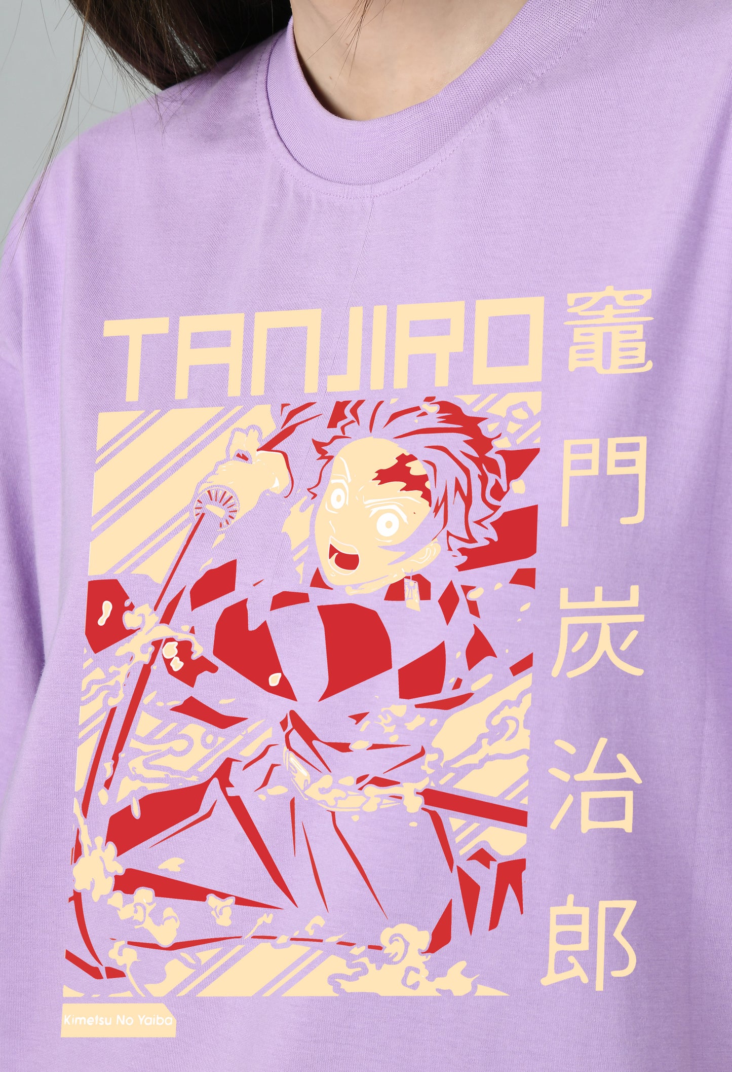 Women's Oversized Printed Anime Tshirt